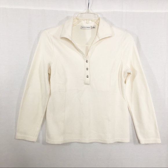 Studio Works Soft Corduroy Long Sleeve Top, Size Small - Picture 1 of 4